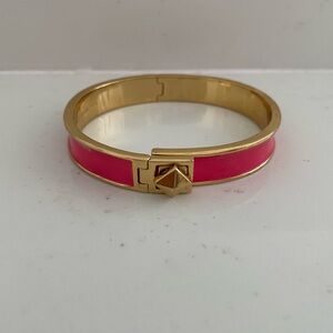 Kate Spade bangle bracelet pink and gold